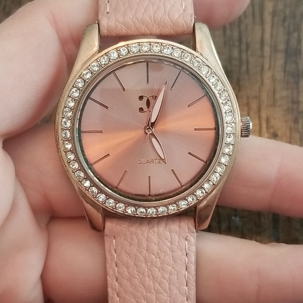 Charming Charlie Women's Crystal Rose Watch